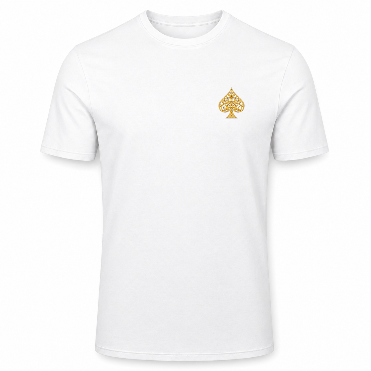 WHITE TEE GOLD SPADE